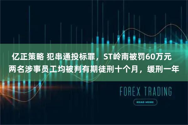 亿正策略 犯串通投标罪，ST岭南被罚60万元  两名涉事员工均被判有期徒刑十个月，缓刑一年